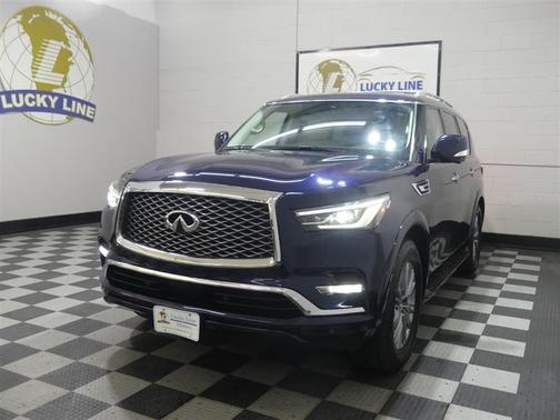 Hermosa Blue 2021 INFINITI QX80 Luxe