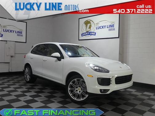 White 2017 Porsche Cayenne Platinum Edition