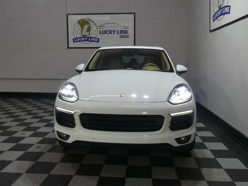White 2017 Porsche Cayenne Platinum Edition