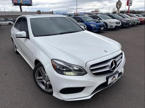 White 2014 Mercedes-Benz E-Class 4MATIC