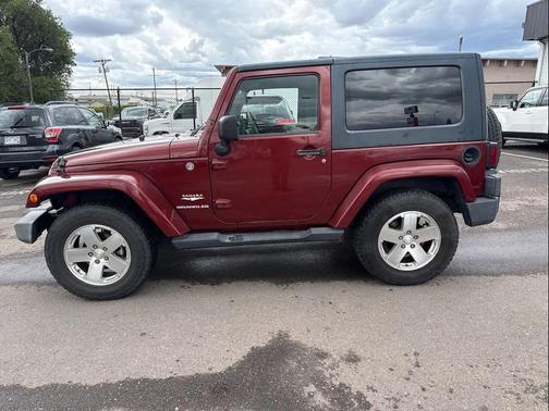 Red 2008 Jeep Wrangler Sahara