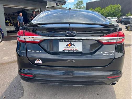 Shadow Black 2018 Ford Fusion Hybrid Titanium