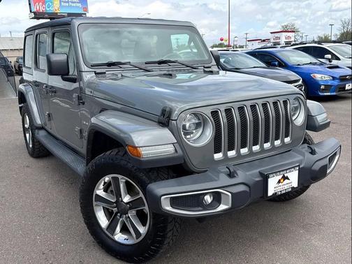 Gray 2018 Jeep Wrangler Unlimited Sahara