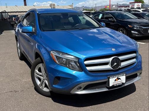 Blue 2015 Mercedes-Benz GLA-Class 4MATIC