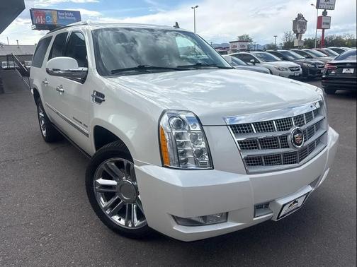 White Diamond Tricoat 2014 Cadillac Escalade ESV Platinum Edition
