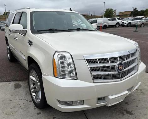 White Diamond Tricoat 2014 Cadillac Escalade ESV Platinum Edition