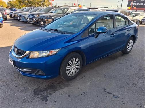 Dyno Blue Pearl 2013 Honda Civic LX