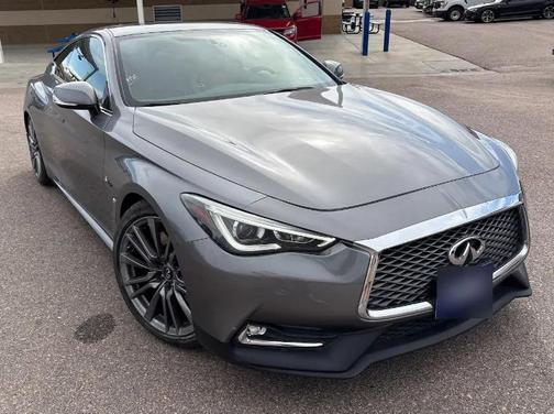 Gray 2017 INFINITI Q60 3.0t Red Sport 400
