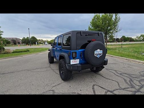 Hydro Blue Pearlcoat 2016 Jeep Wrangler Unlimited Willys Wheeler
