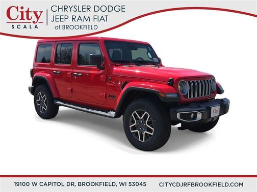Firecracker Red Clearcoat 2026 Jeep Wrangler 4-Door Sahara 4x4