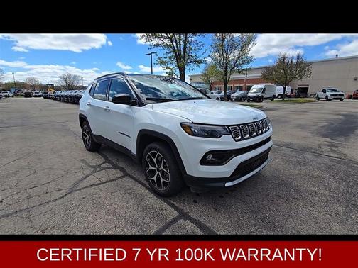 Bright White Clearcoat 2024 Jeep Compass Limited