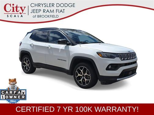 Bright White Clearcoat 2024 Jeep Compass Limited