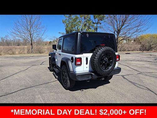 Bright White Clearcoat 2023 Jeep Wrangler Sport S