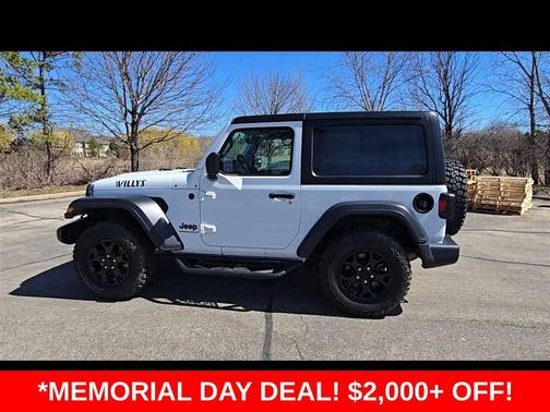 Bright White Clearcoat 2023 Jeep Wrangler Sport S