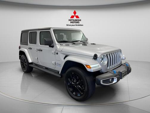 Silver Zynith Clearcoat 2023 Jeep Wrangler 4xe Sahara