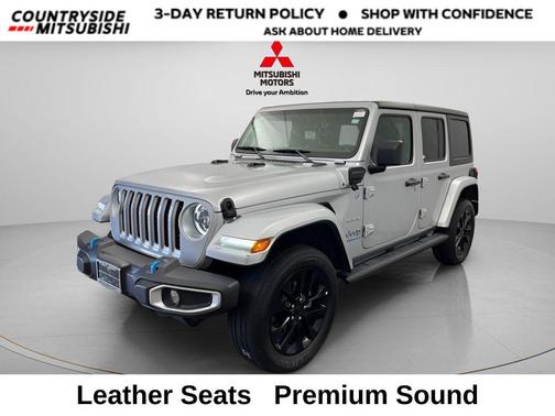 Silver Zynith Clearcoat 2023 Jeep Wrangler 4xe Sahara