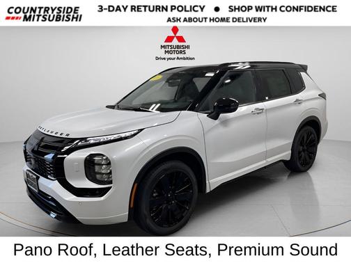 White Diamond With Black Roof 2026 Mitsubishi Outlander Black Edition S-AWC