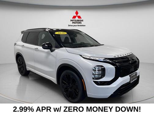 White Diamond With Black Roof 2026 Mitsubishi Outlander Black Edition S-AWC