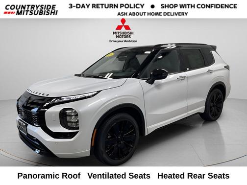 White Diamond With Black Roof 2026 Mitsubishi Outlander Black Edition S-AWC
