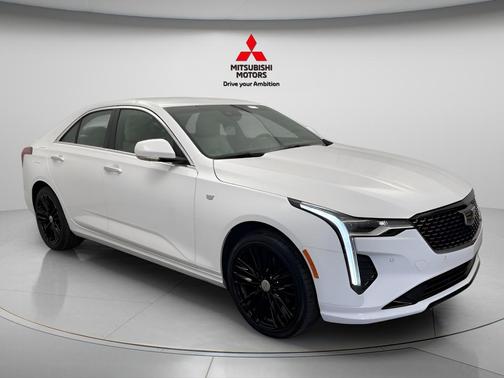 Summit White 2024 Cadillac CT4 Premium Luxury