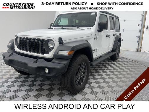 Bright White Clearcoat 2024 Jeep Wrangler Sport S