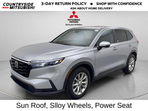 Solar Silver Metallic 2025 Honda CR-V EX AWD