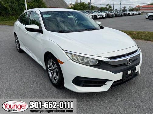 White Orchid Pearl 2016 Honda Civic LX