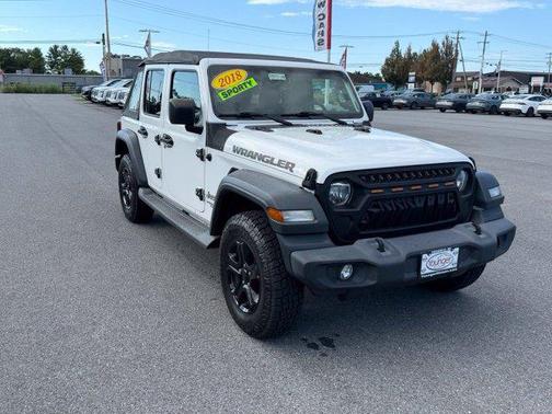 Bright White Clearcoat 2018 Jeep Wrangler Unlimited Sport