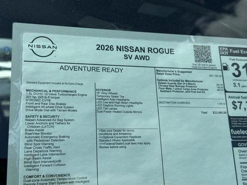2026 Nissan Rogue SV