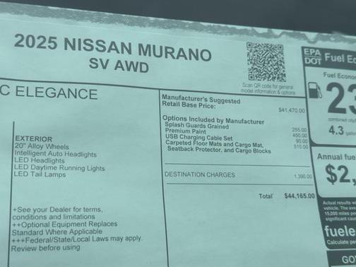 2025 Nissan Murano SV