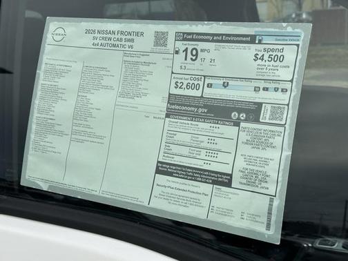 2026 Nissan Frontier SV
