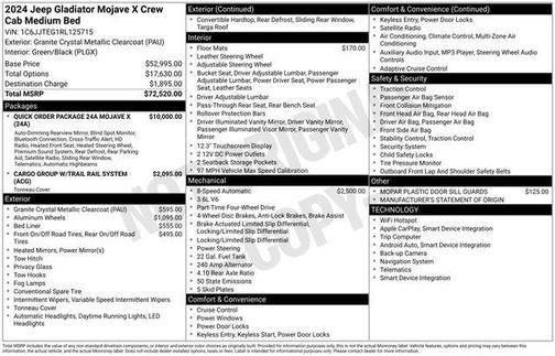 2024 Jeep Gladiator Mojave X