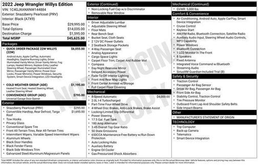 Snazzberry Pearlcoat 2022 Jeep Wrangler Willys