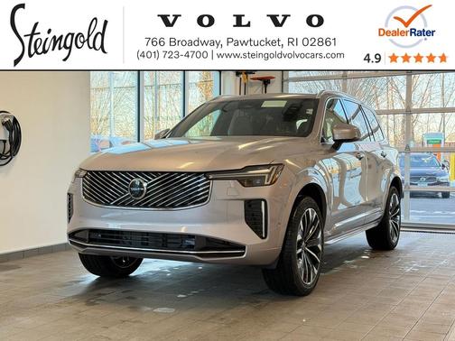 Aurora Silver 2026 Volvo XC90 Plus, B6 AWD Gas (mild hybrid), Gasoline, Bright, 7 Seats