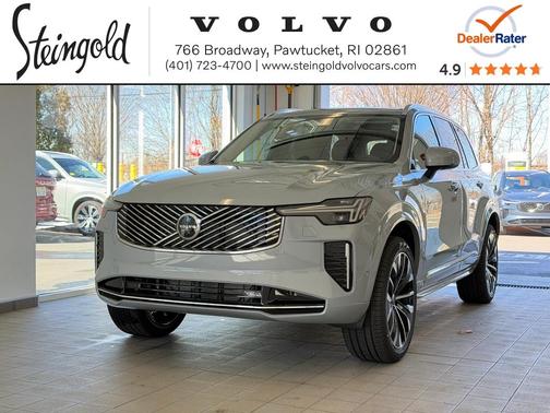 Vapour Grey Metallic 2026 Volvo XC90 Plus, B6 AWD Gas (mild hybrid), Gasoline, Bright, 7 Seats