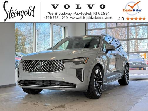 Vapour Grey Metallic 2026 Volvo XC90 Plus, B6 AWD Gas (mild hybrid), Gasoline, Bright, 7 Seats