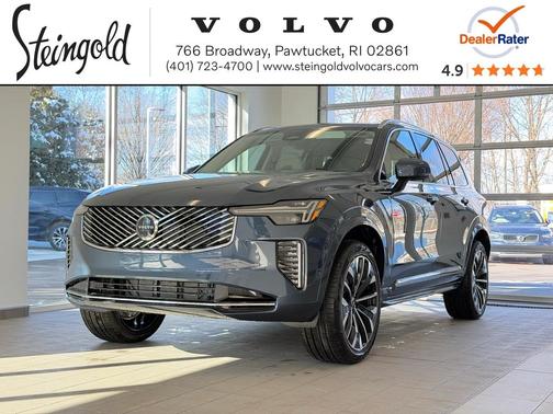 Denim Blue Metallic 2026 Volvo XC90 Ultra, B6 AWD Gas (mild hybrid), Gasoline, Bright, 7 Seats