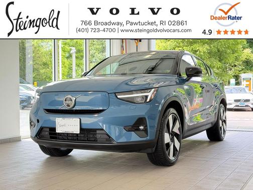 Fjord Blue 2022 Volvo C40 Recharge Pure Electric P8 Ultimate