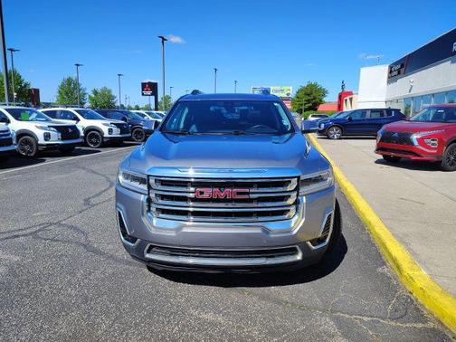 Satin Steel Metallic 2021 GMC Acadia AWD SLT