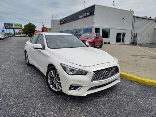 Majestic White 2022 INFINITI Q50 3.0t LUXE