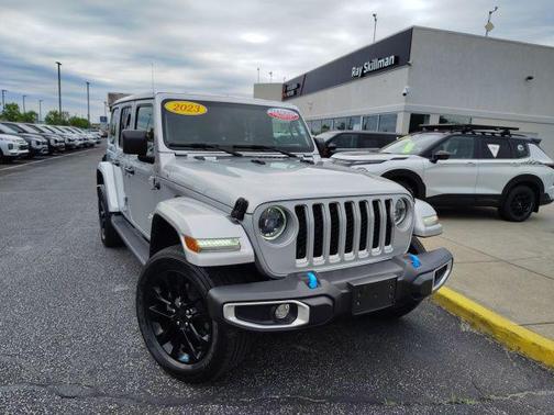 Silver Zynith Clearcoat 2023 Jeep Wrangler 4xe Sahara