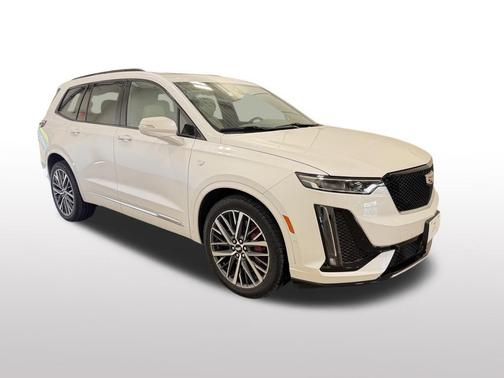 Crystal White Tricoat 2025 Cadillac XT6 Sport AWD