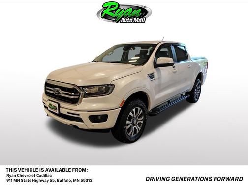 White Platinum Tri-Coat 2019 Ford Ranger LARIAT