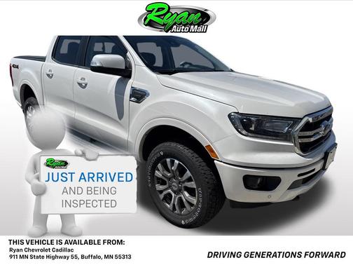White Platinum Tri-Coat 2019 Ford Ranger LARIAT