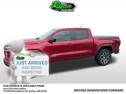 Volcanic Red Tintcoat 2024 GMC Canyon AT4