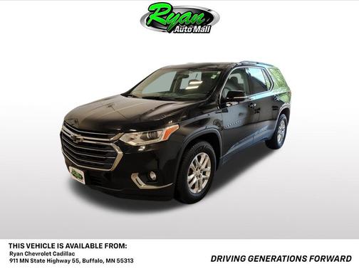 Mosaic Black Metallic 2019 Chevrolet Traverse LT Cloth