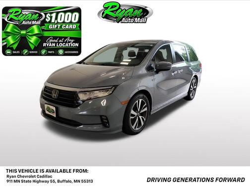 Sonic Gray Pearl 2024 Honda Odyssey Touring