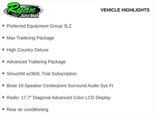 2025 Chevrolet Tahoe 4WD High Country