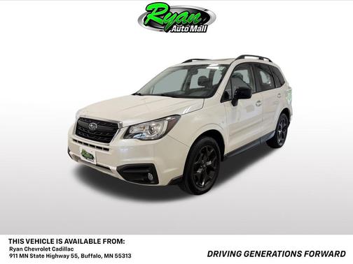 Crystal White Pearl 2018 Subaru Forester 2.5i Premium Black Edition
