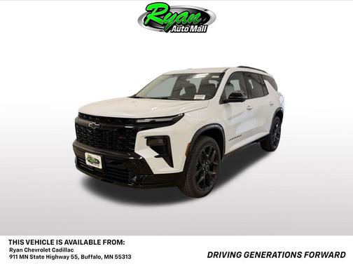 Polar White Tricoat 2026 Chevrolet Traverse RS